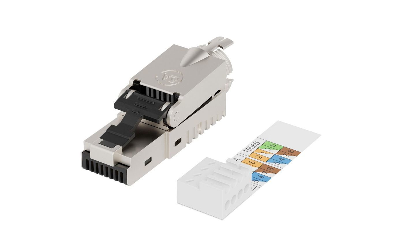 Rj45 Ftp Plug Cat6a For Awg22-23 Solid/Stranded