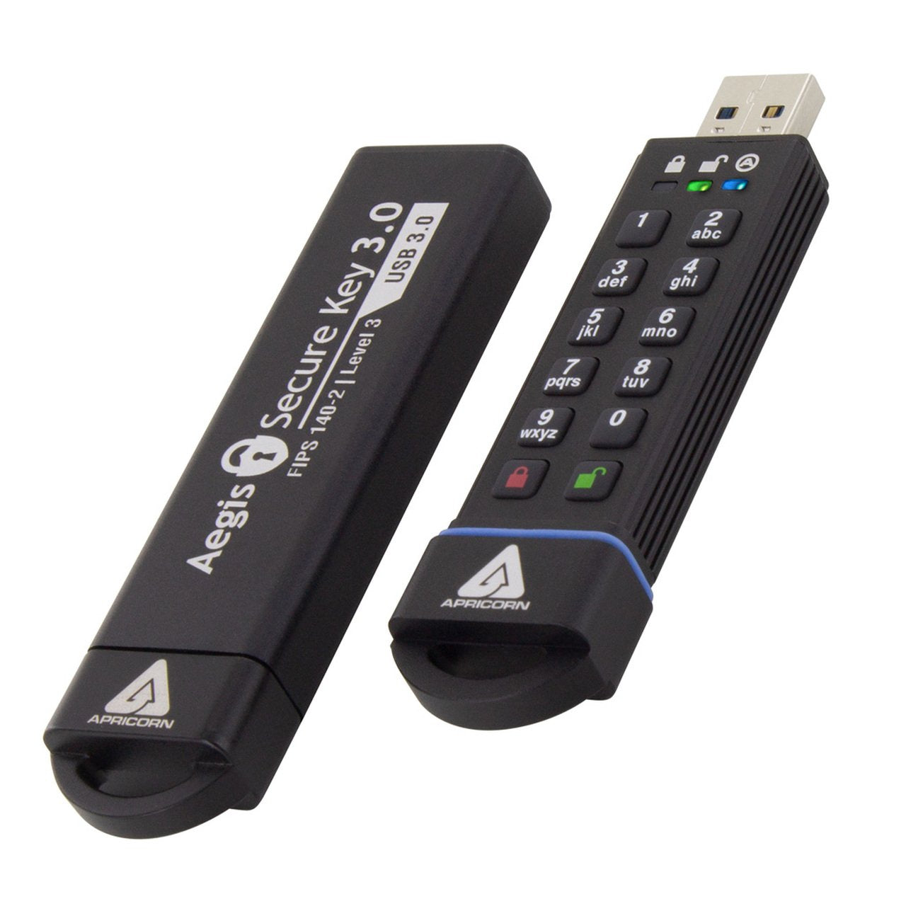 Pendrive Apricorn Usb 3.0 480gb Securekey 256bit Aes-Xts, Ip58,