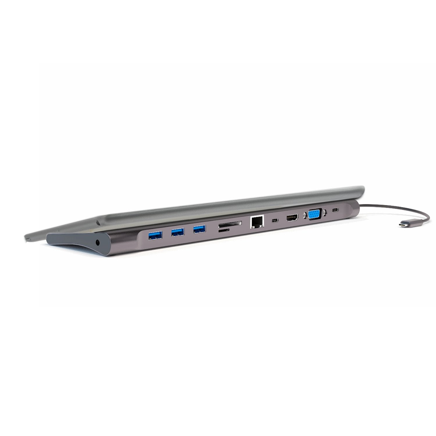 EAN 4252011900572 - 4smarts 11in1 USB 3.2 Gen 1 (3.1 Gen 1) Type-A + Type-C Gris imagen 4