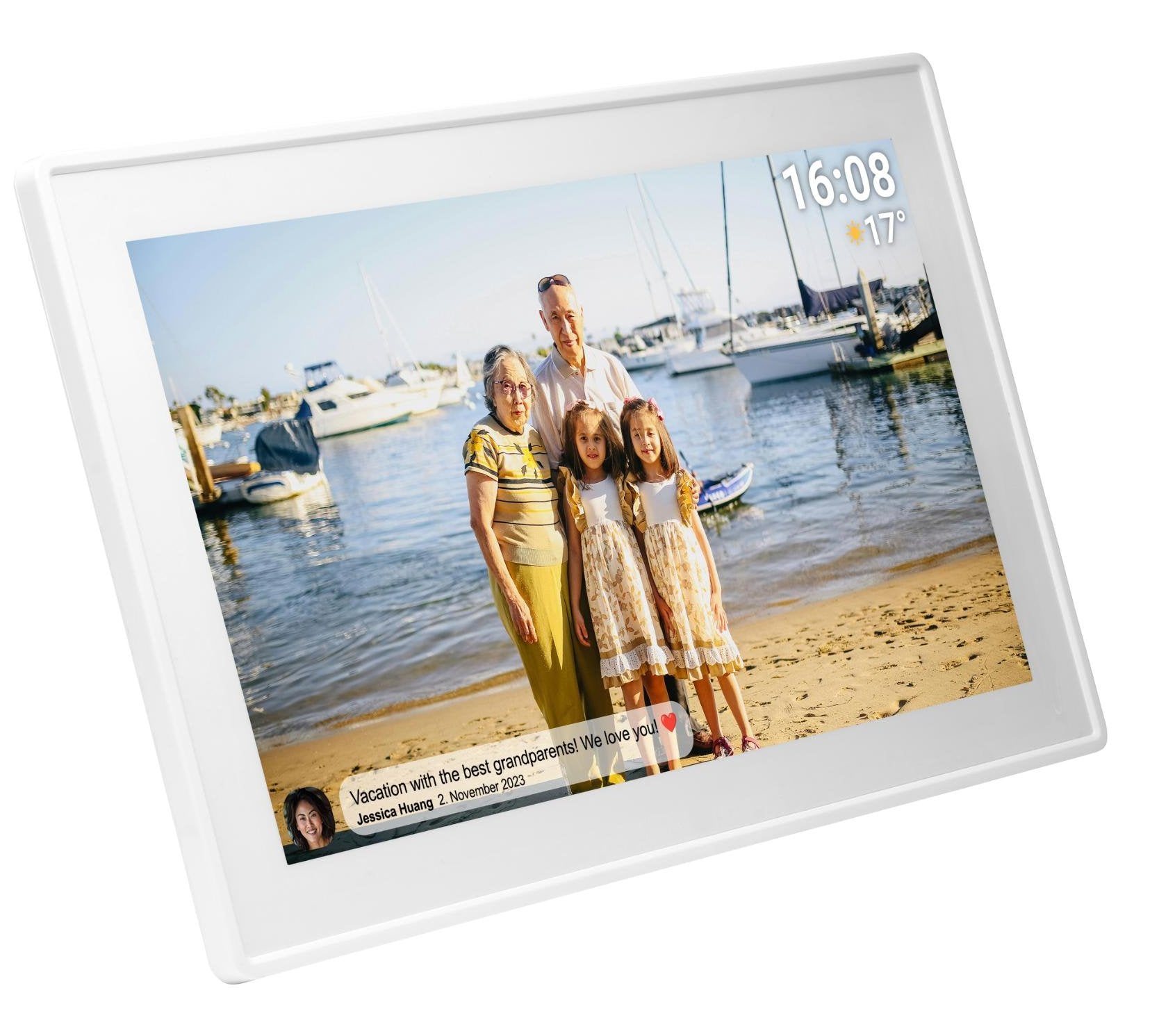 Marco Fotográfico Denver Pff-1515w Digital Blanco 39,6 Cm (15.6") Pantalla Táctil Wifi