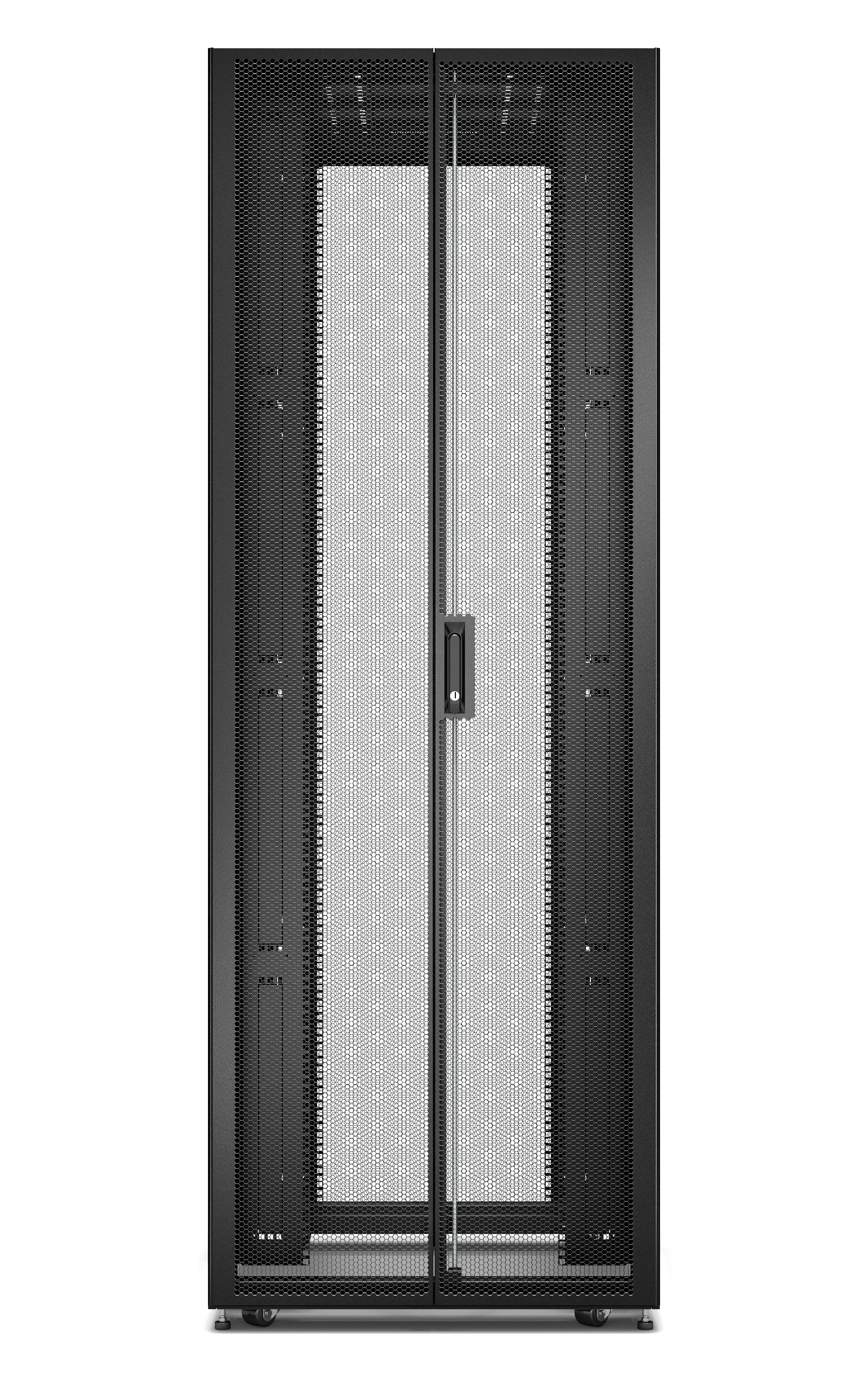 Apc Easy Rack 48ux800x1200 Roof Side Panel Castors Feet No Bottom 4 Brackets Black