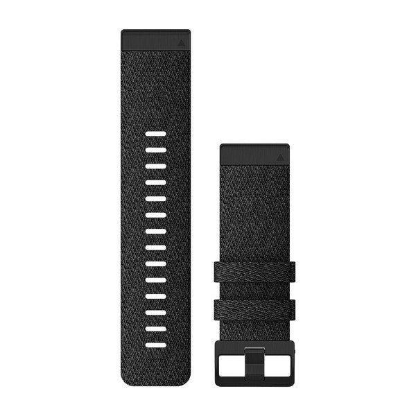 Garmin Ersatzarmband Quickfit 26mm Nylon Schwarz Schiefergrau