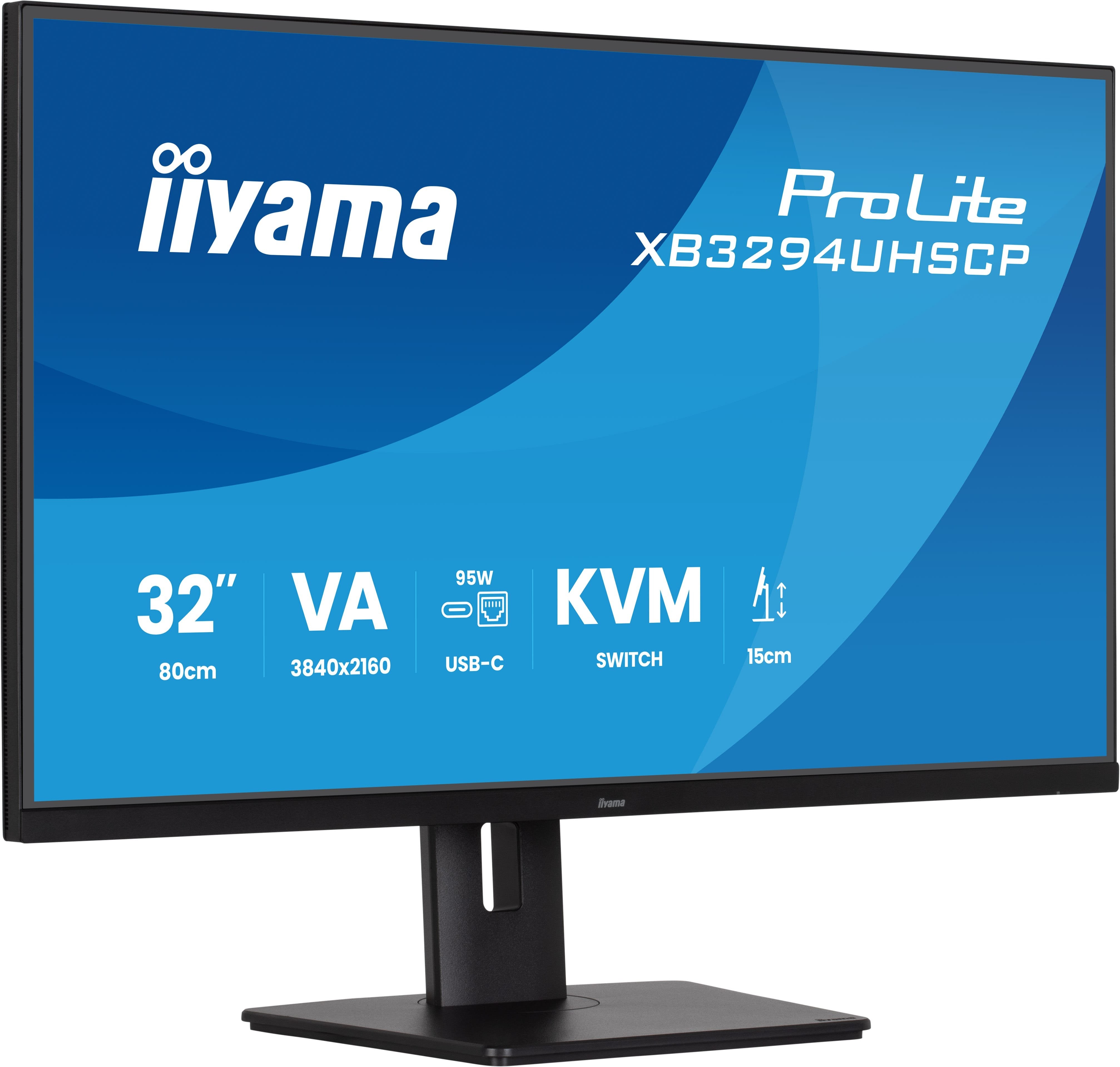 Iiyama 80,0cm 32" Xb3294uhscp-B1 16:9 2xhdmi+Dp+2xusb-C