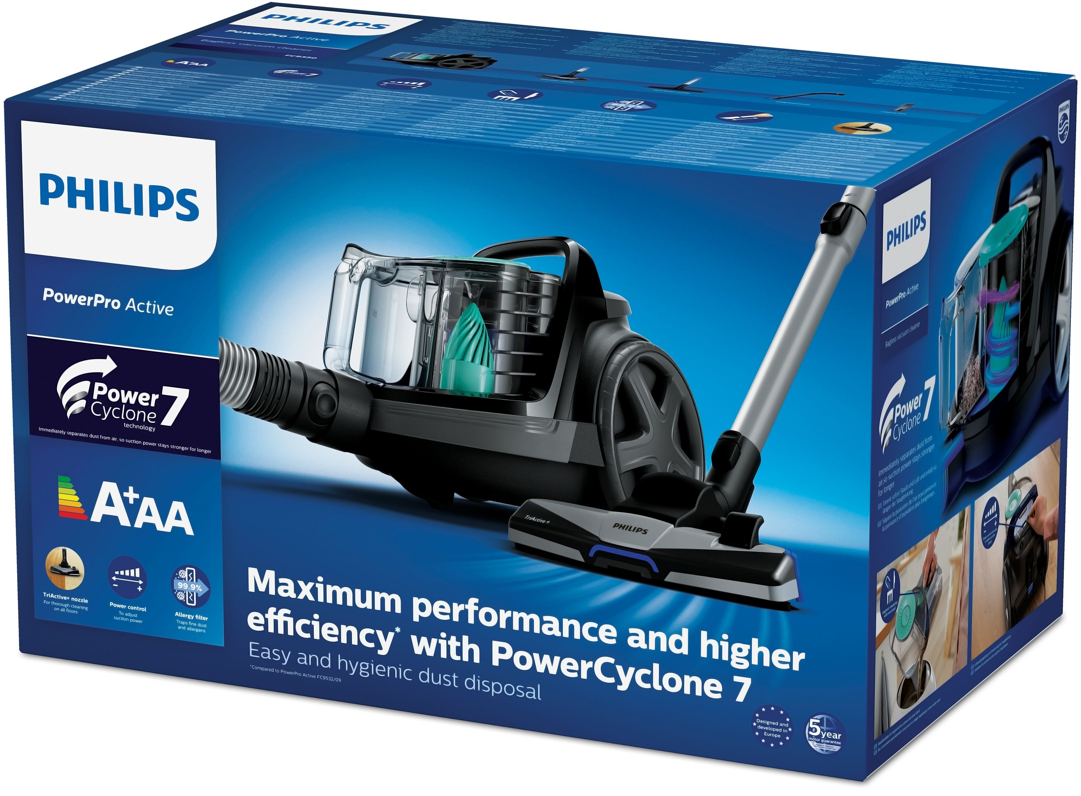 EAN 8720389036606 - Philips 5000 series FC9550/09 aspiradora 1,5 L Aspiradora cilíndrica Secar 900 W imagen 12