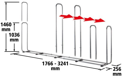 Soporte Metálico Para Almacenar Leña Modular Xxl Hasta 1,6 M³
