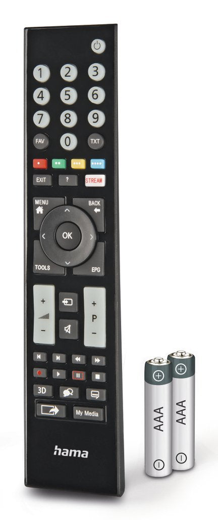 Hama Mando A Distancia Para Tv Grundig - Alcance 10m - 48 Botones - Acceso Directo A Plataformas De Streaming -