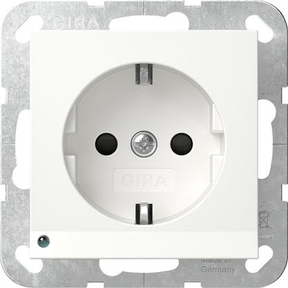 Gira 417003 Schuko Led-Leuchte + Sh System 55 Reinweiss