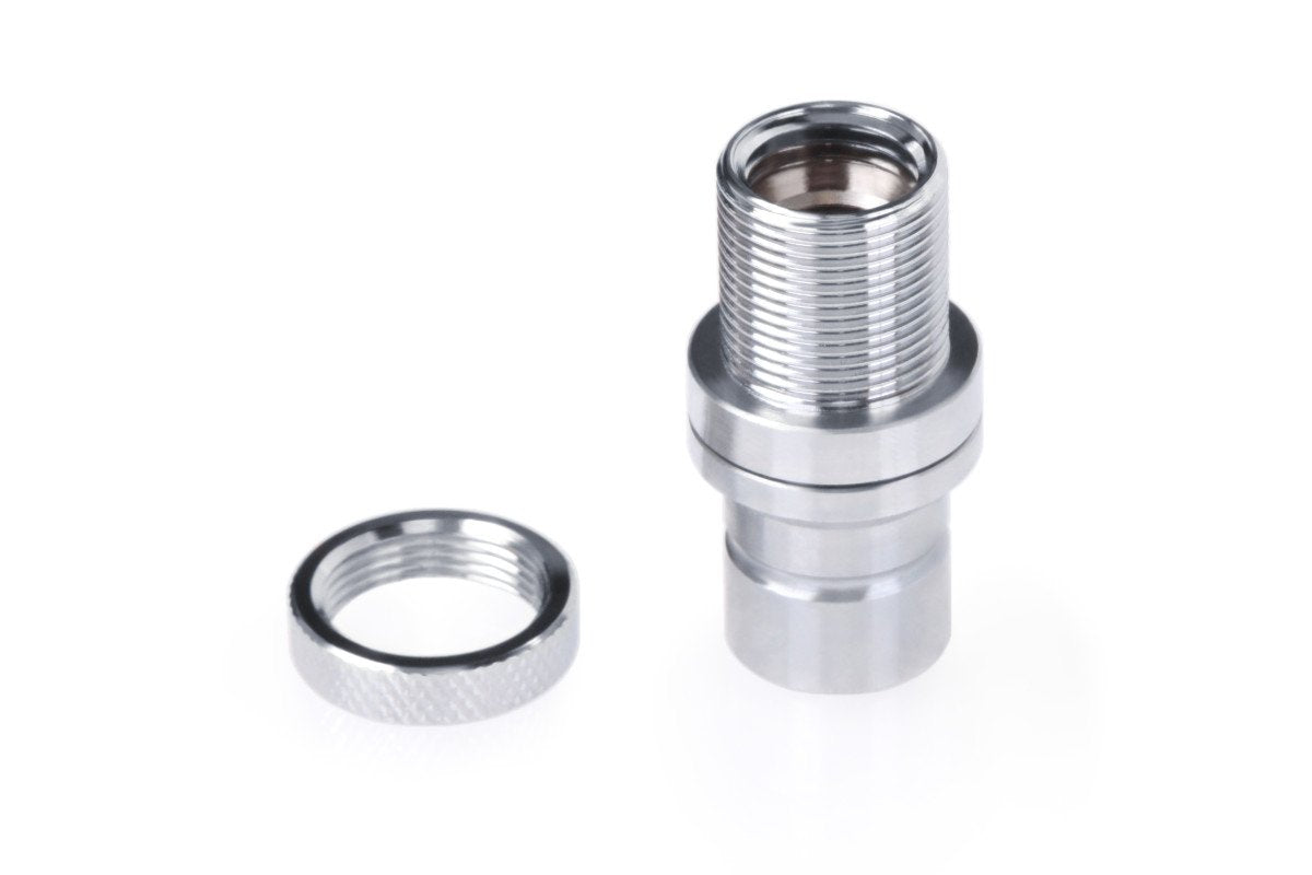 Alphacool Conector De Cierre Rápido Icicle, G1/4 Ig - Cromo, 17462