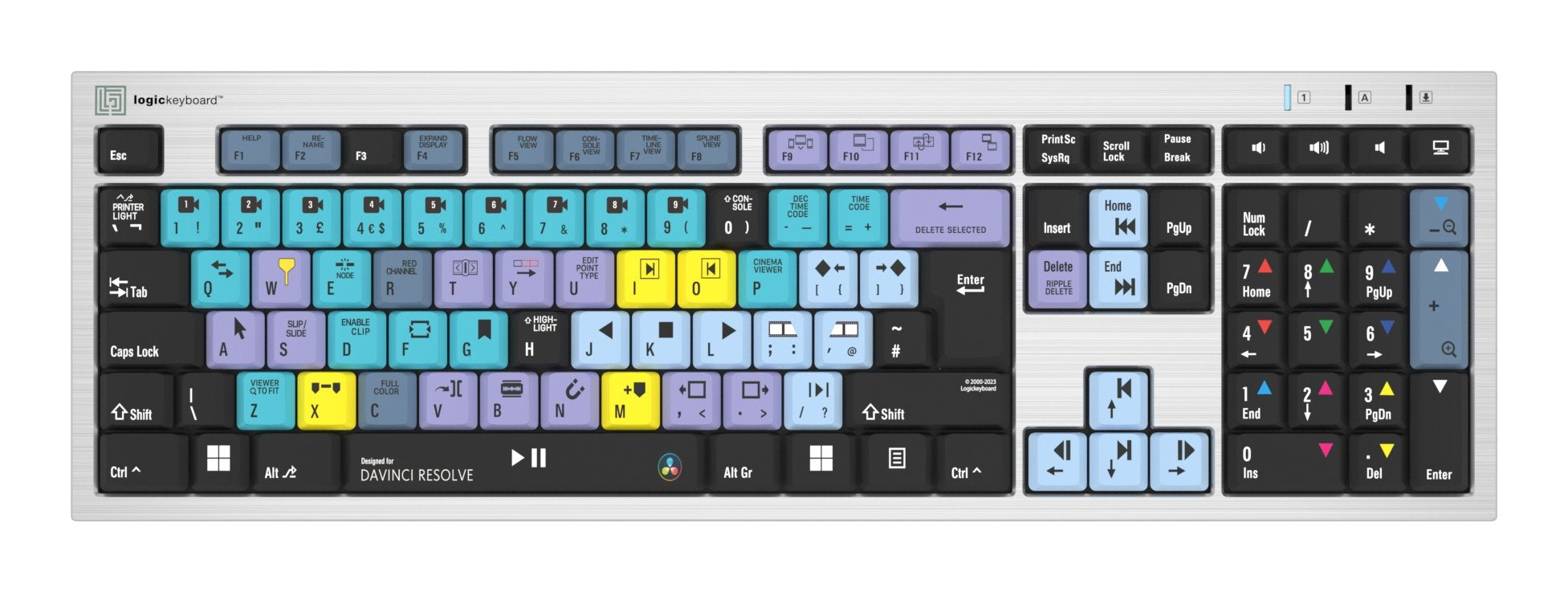 Logickeyboard Davinci Resolve Classic De (Pc Slim)