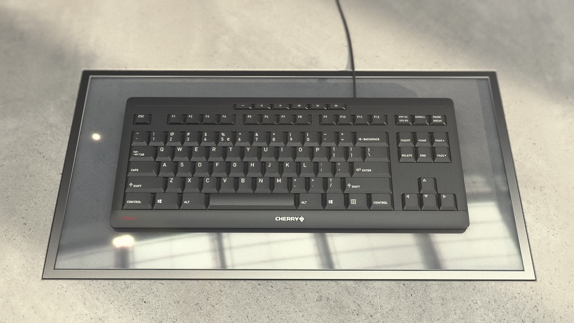 EAN 4025112097355 - CHERRY STREAM KEYBOARD TKL teclado Universal USB QWERTY Inglés Blanco imagen 4
