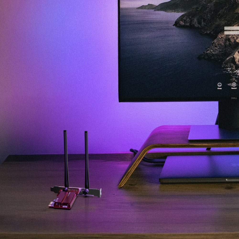 Pci Express Wifi 7 Triband Y Bluetooth 5.3 Mercusys Ma37be Be6500 2882mps 6ghz 2 Antenas