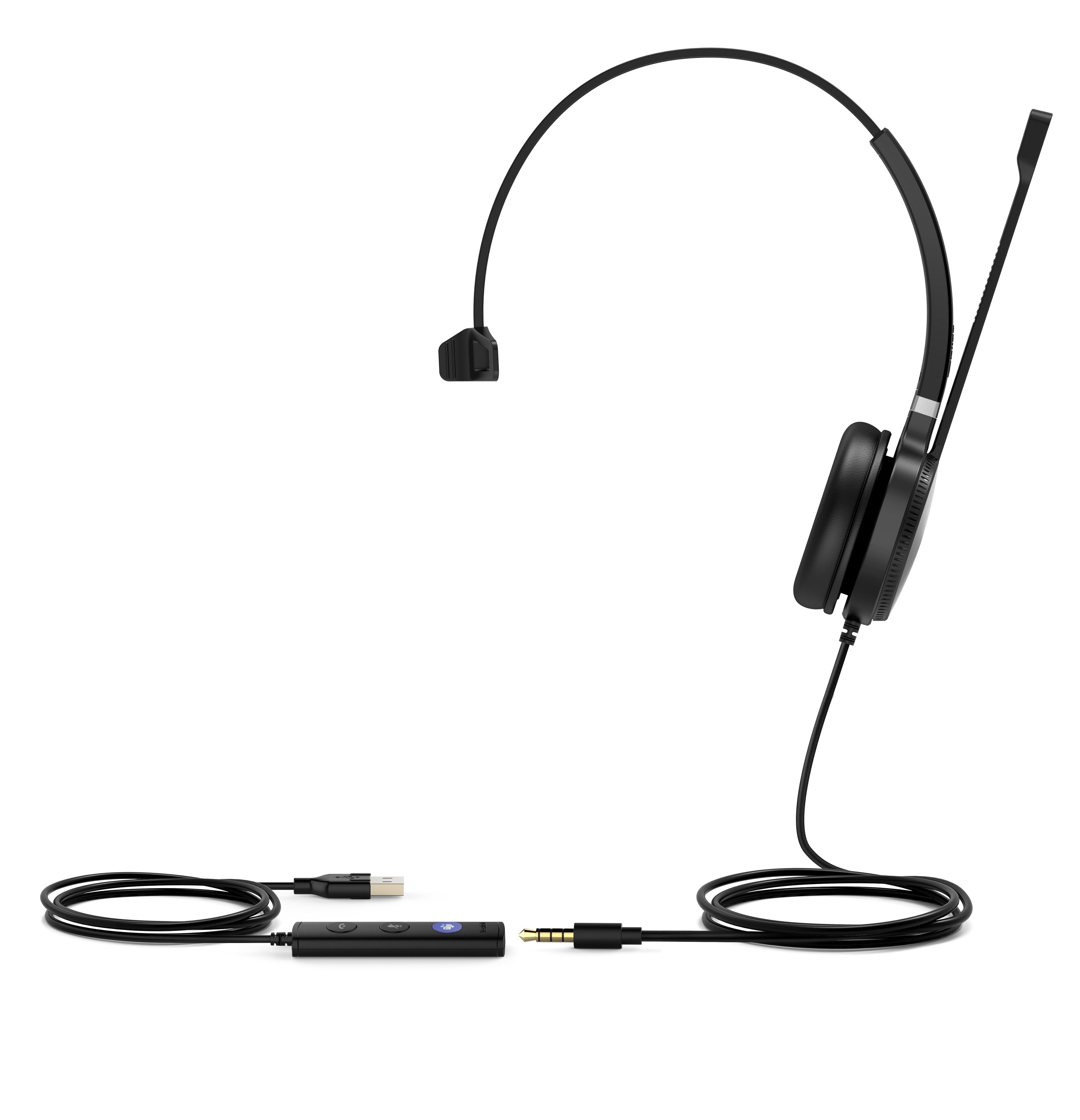 EAN 6938818305601 - Yealink UH36 Mono Teams Auriculares Alámbrico Diadema Oficina/Centro de llamadas USB tipo A Negro, Plata imagen 3