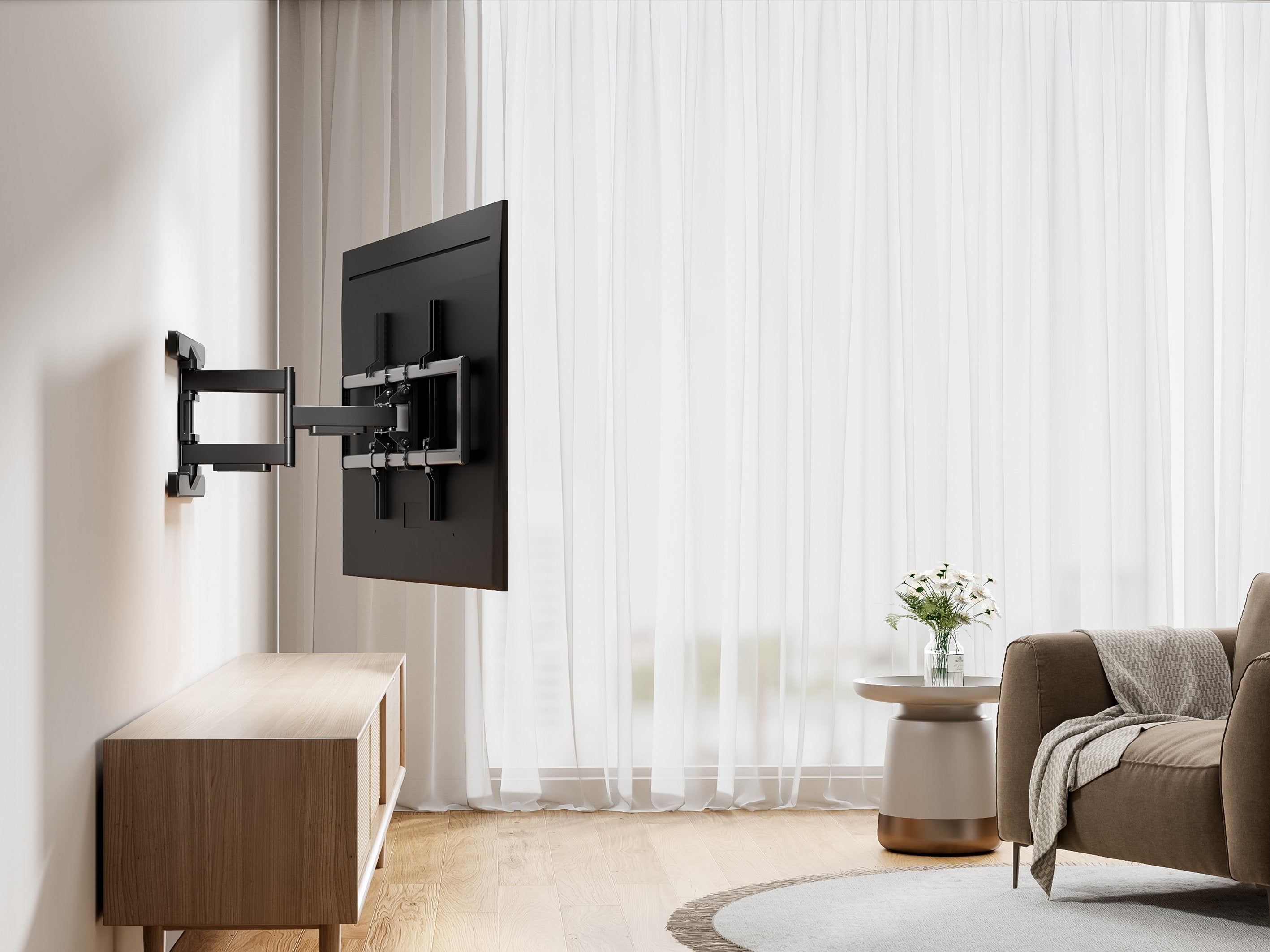 Soporte Equip De Tv De Movimiento Completo De 43"-100