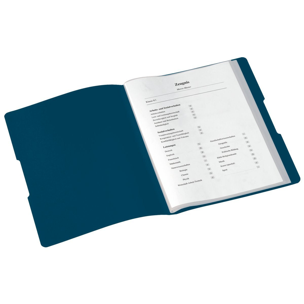 Herlitz Sichtbuch "Zeugnisse" Opaco Azul 20 Fundas