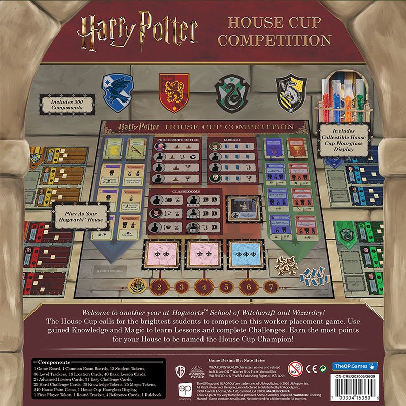 Juego De Mesa Harry Potter House Cup Competition Edad Recomendada 11 Años (Ingles)
