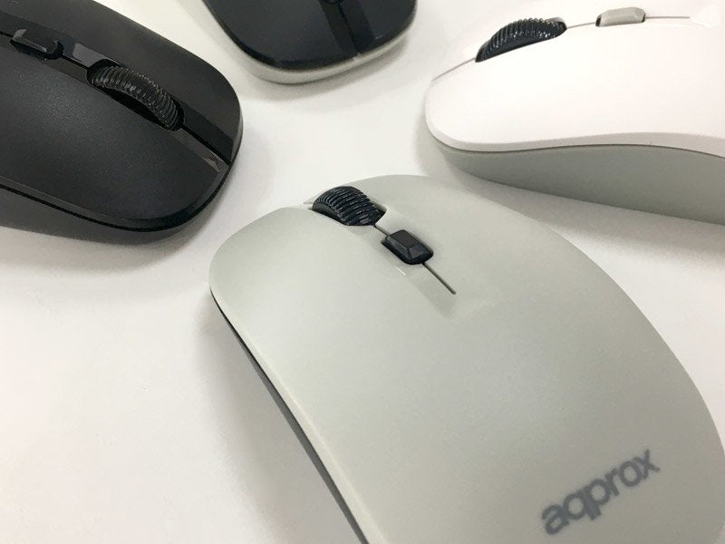 Mouse Optico Xm180 Wireless White/Grey Approx