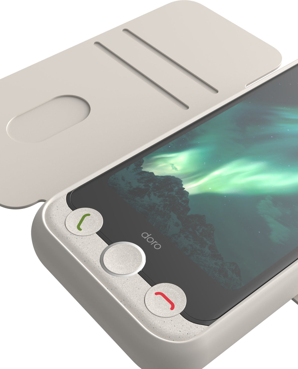 Doro Aurora A10 Wallet Case - Bone