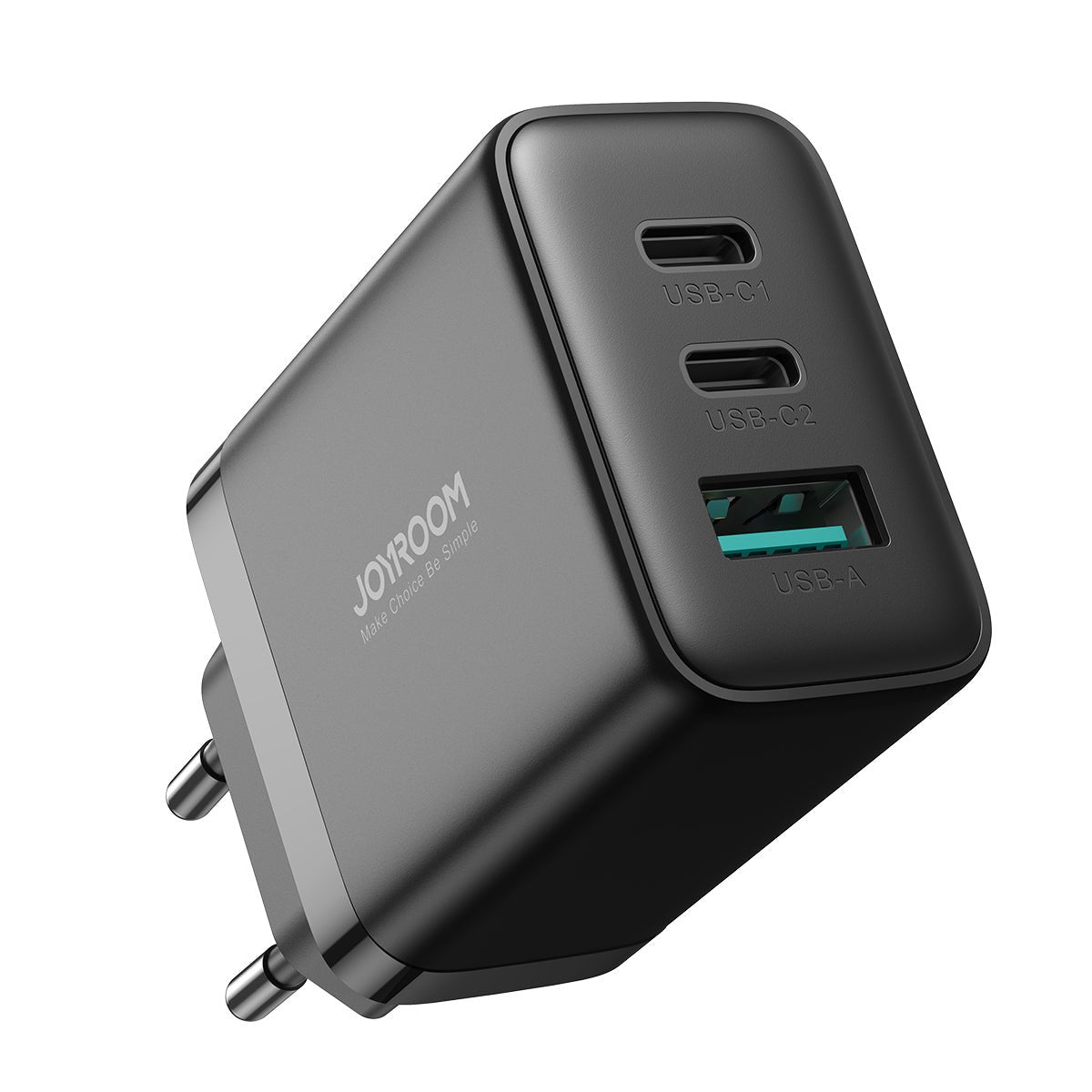 Cargador Joyroom Jr-Tcf10 Triple Usb/Usb Tipo C 2c1a 32w Negro