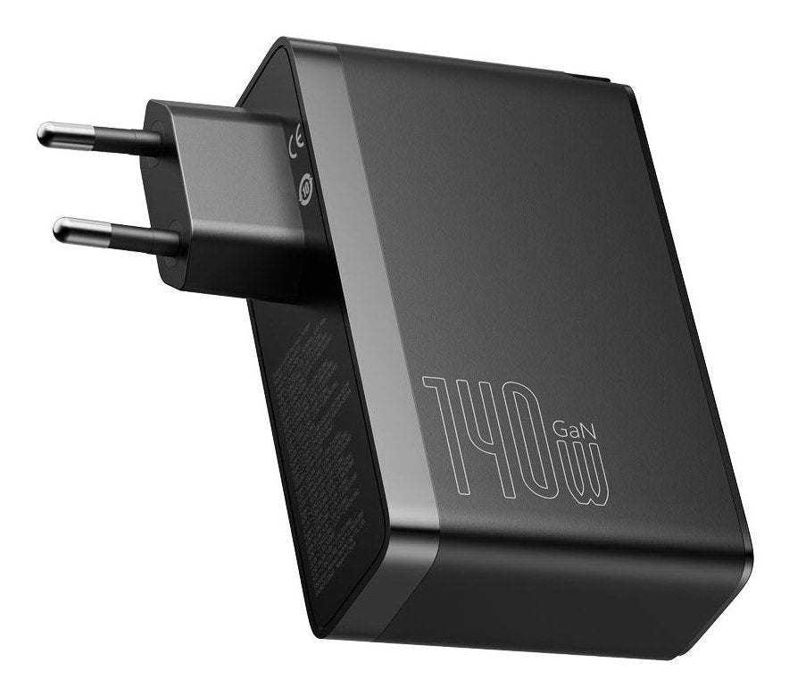 Cargador Baseus Gan5 Pro 2xusb-C + Usb, 140w (Czarna)