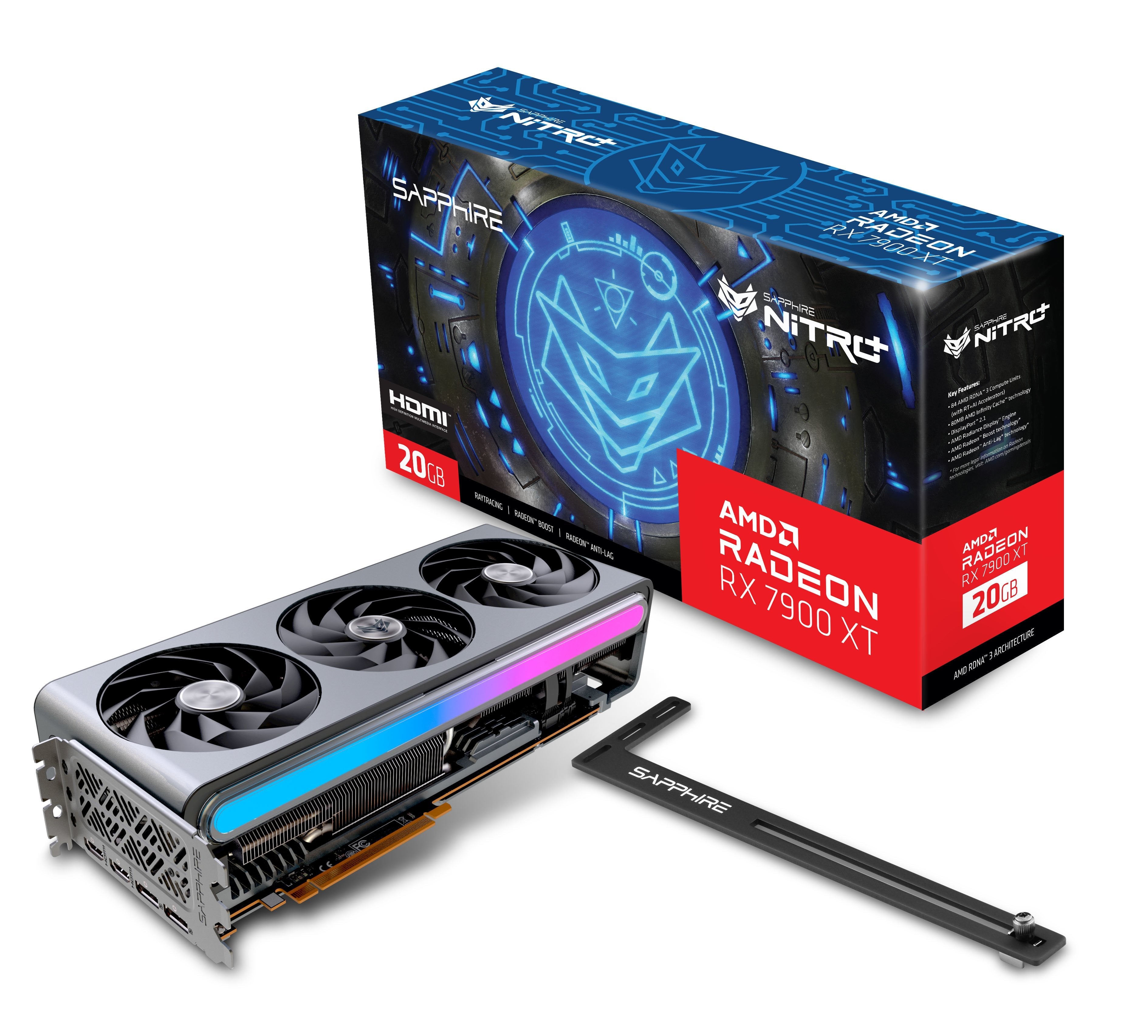 Sapphire Radeon Rx 7900 Xt Nitro+ Vapor-X 20gb, Tarjeta Gráfica (Rdna 3, Gddr6, 2x Displayport, 2x Hdmi 2.1)