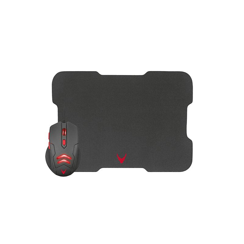 Omega Varr Kit Gaming Raton 1000 - 3200dpi + Alfombrilla Xl Negro/Rojo Vsetmpx4