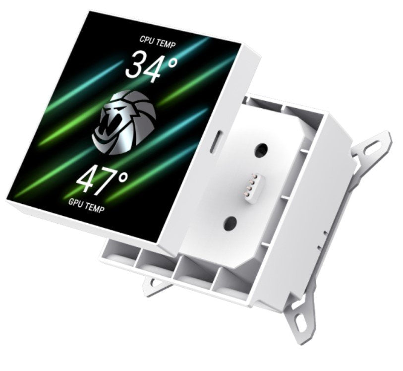 Gamemax Cpu Liquid Cooler Glacier 360 Lcd White