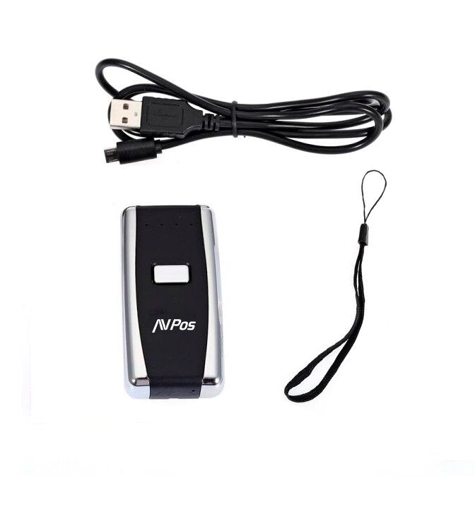 EAN 0733968990518 - AVPos AVP-BT01-2D lector de código de barras Lector de códigos de barras manos libres 1D/2D CMOS Negro, G imagen 4