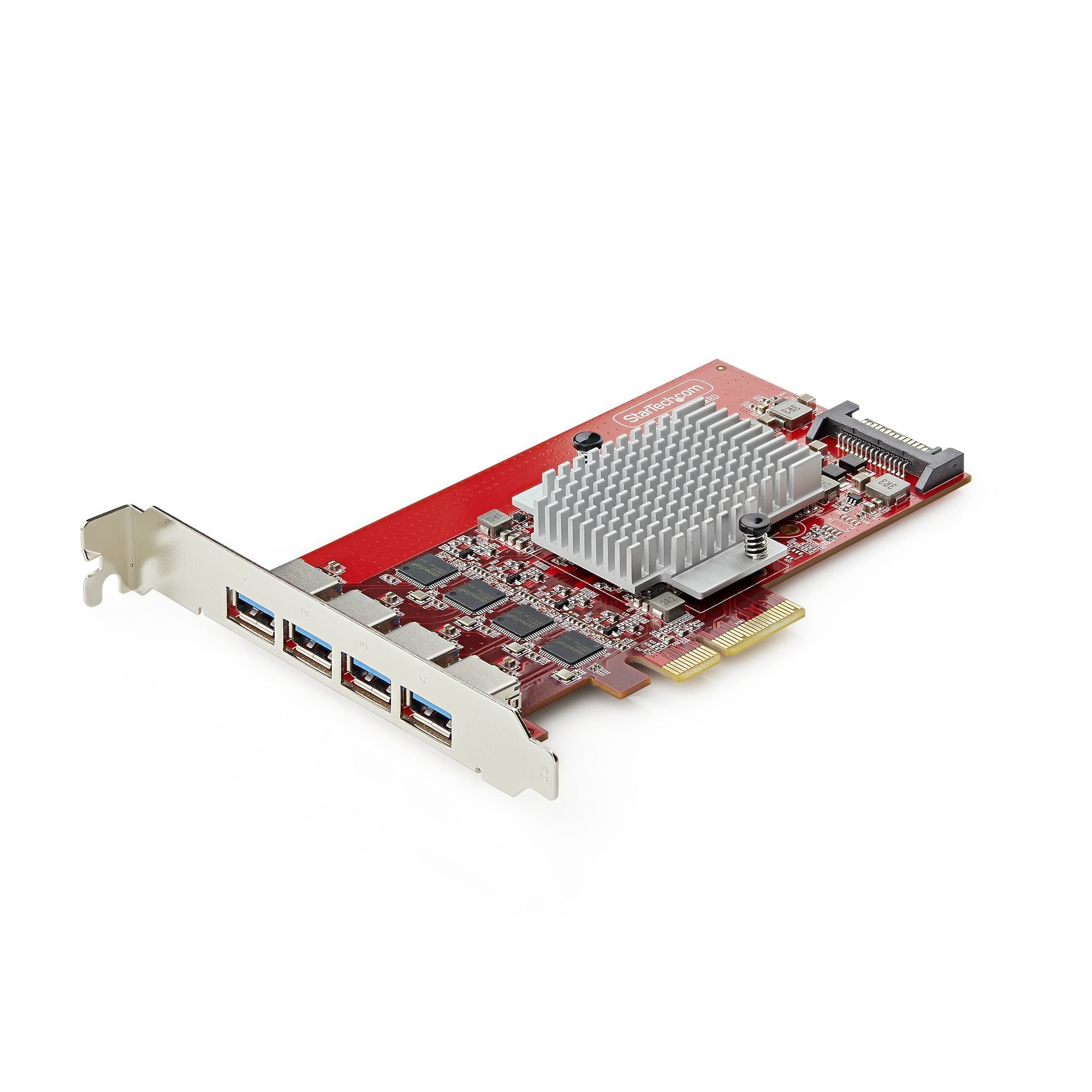 Startech.Com 4-Port Usb-A Pcie Card Usb 3.2 10gbps Pci Express 3.0 Expansion Card 4x Independent Usb Controllers Windows Linux