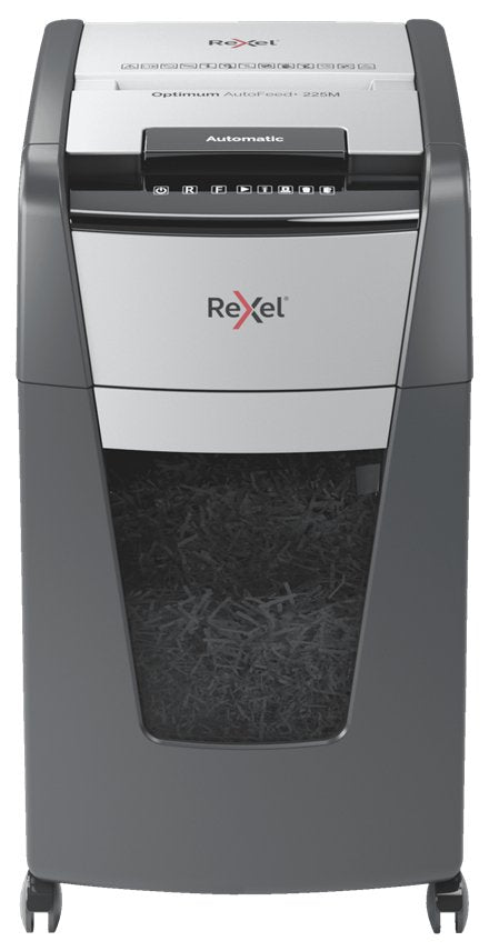 EAN 5028252613927 - Rexel AutoFeed+ 225M triturador de papel Microcorte 55 dB 23 cm Negro, Gris imagen 1