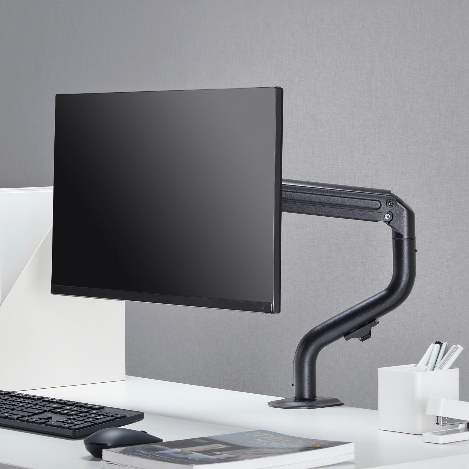 Aisens Soporte De Mesa Eco Contrapeso Giratorio E Inclinable Para Monitor/Tv 8kg (3 Pivotes - 1 Brazo) De 17-32 - Color