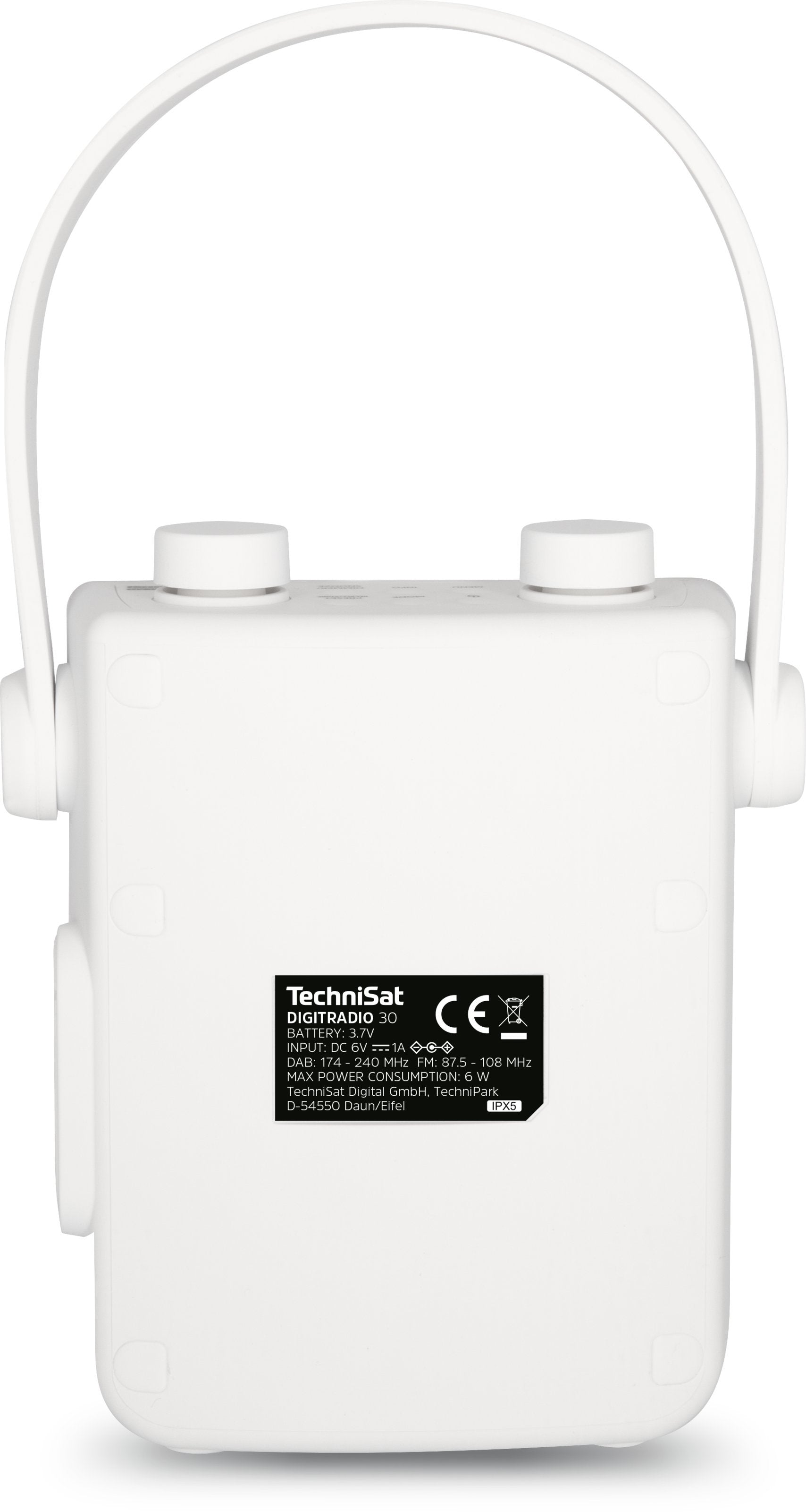 EAN 4019588109551 - TechniSat DIGITRADIO 30 - V2 Portátil Analógico y digital Blanco imagen 4