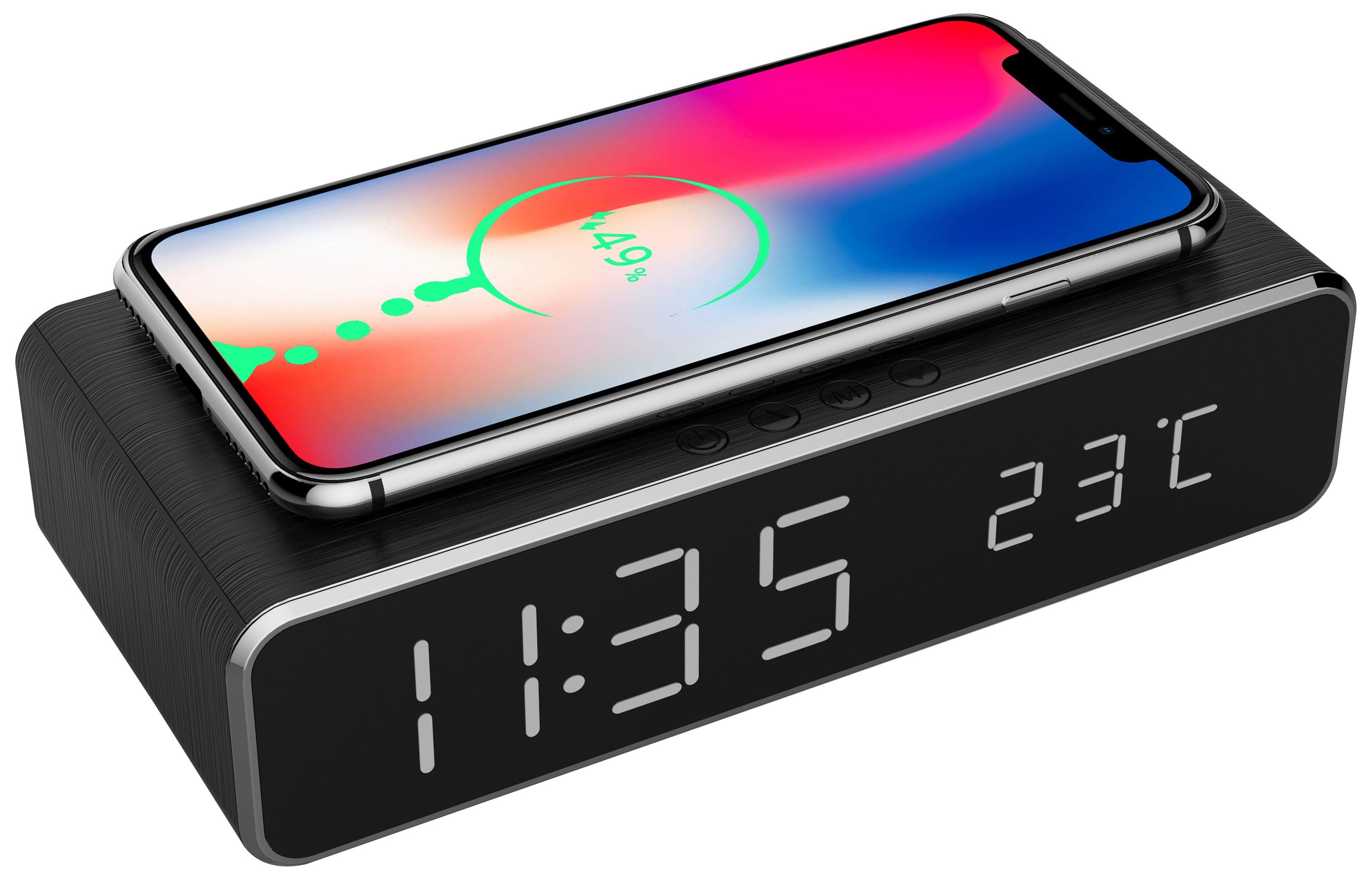 EAN 8716309107778 - Gembird DAC-WPC-01 despertador Reloj despertador digital Negro imagen 1