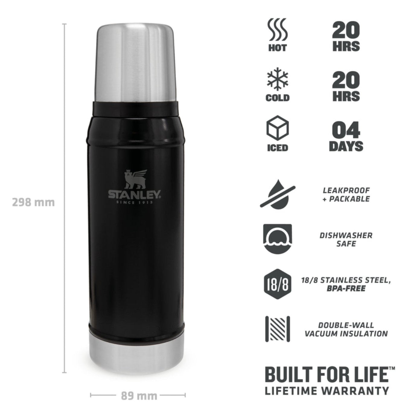 EAN 6939236347877 - Stanley 10-01612-028 termo 0,75 L Negro imagen 3