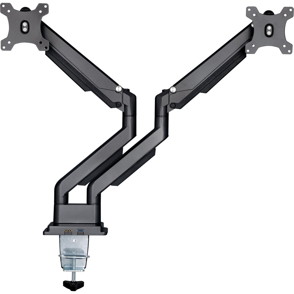 Soporte De Escritorio Inline Con Elevador Y Usb 3.0, Móvil, Para Dos Pantallas De Hasta 81 Cm (32") Máx. 9 Kg