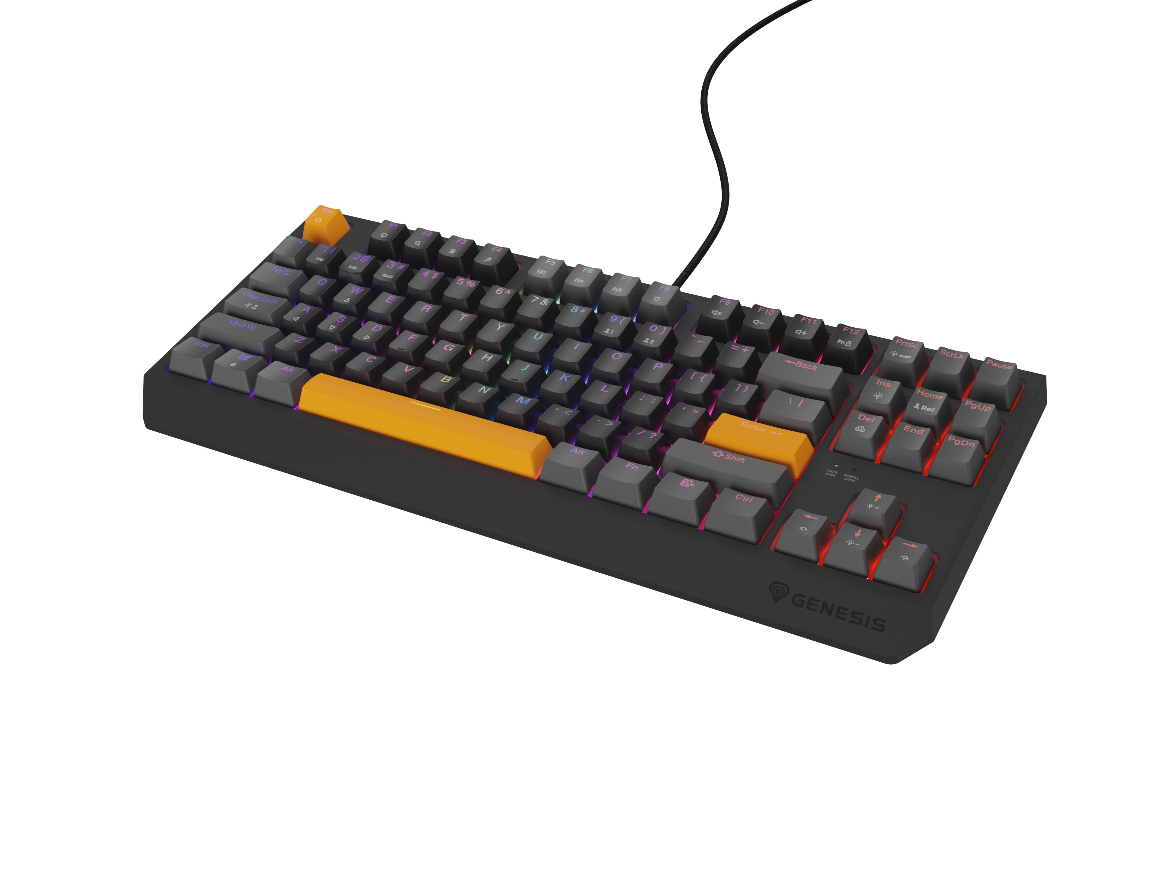 Genesis Thor 230 Tkl Anchor Gray Positive Rgb Outemu Red