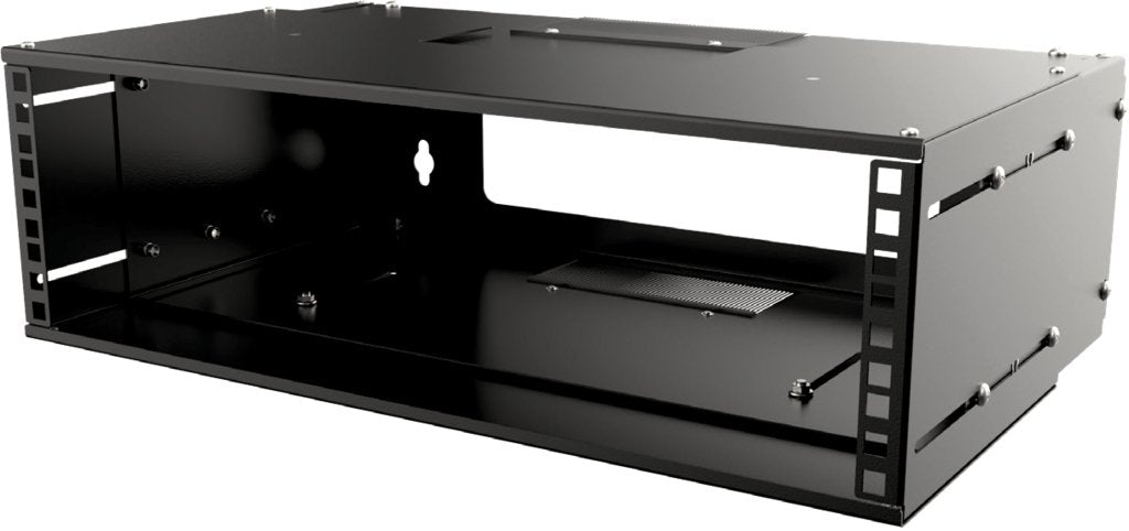 Lanview By Logon Soporte De Pared Para Rack Con Marco Abierto De Profundidad Ajustable 3u De 19''