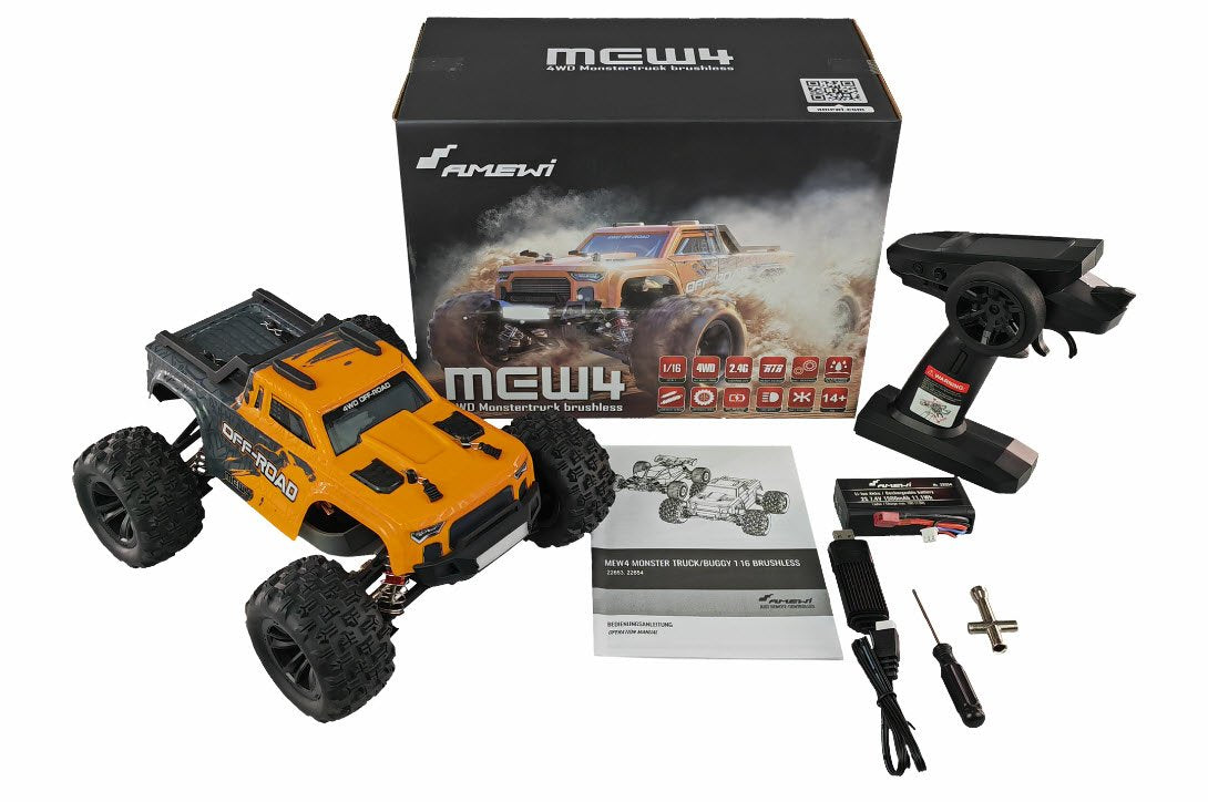 EAN 4262408971344 - Amewi 22653 modelo controlado por radio Monster truck Motor eléctrico 1:16 imagen 2