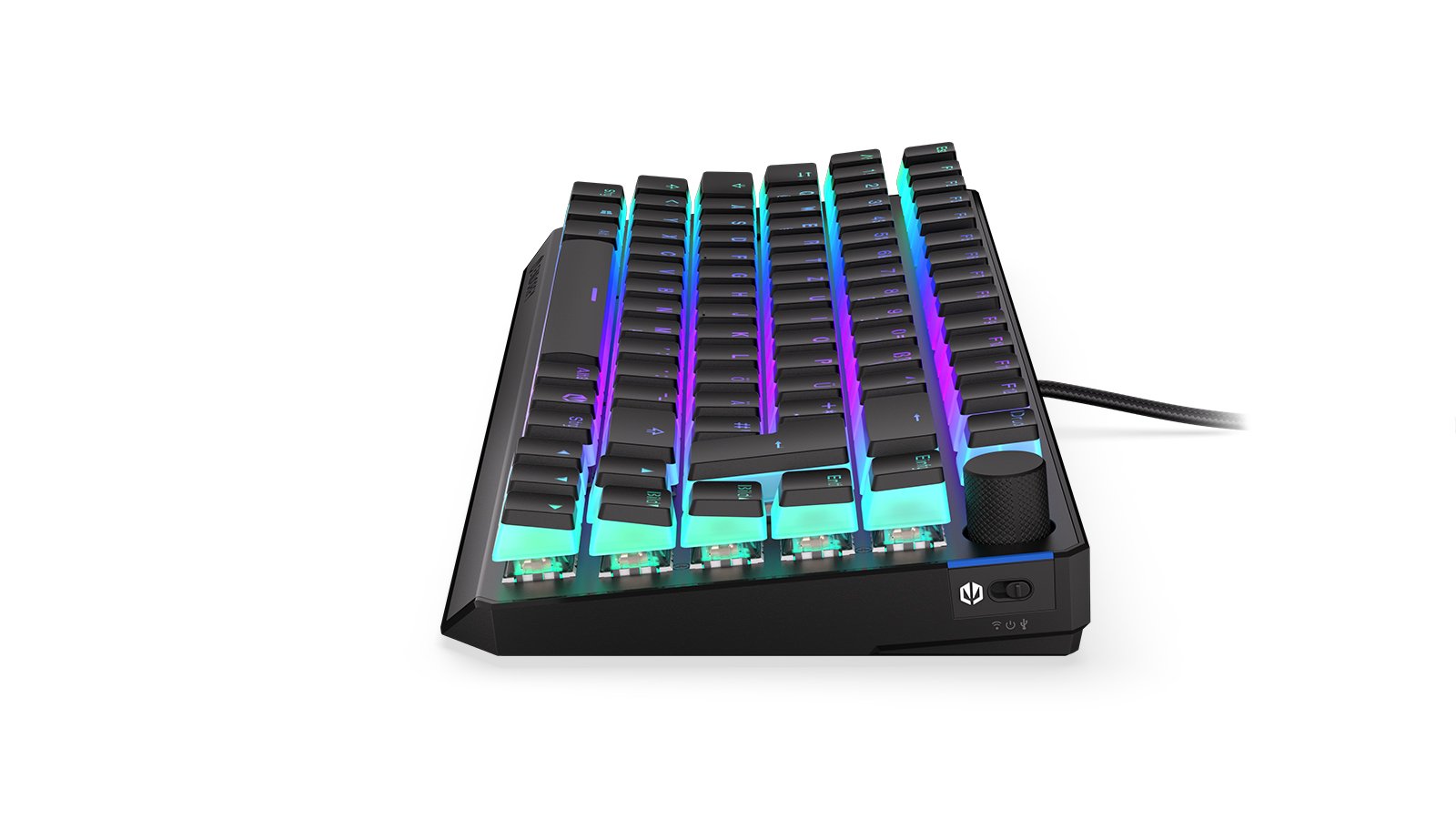 Teclado Alemán Endorfy Thock 75% Rf Inalámbrica + Usb Qwertz Negro