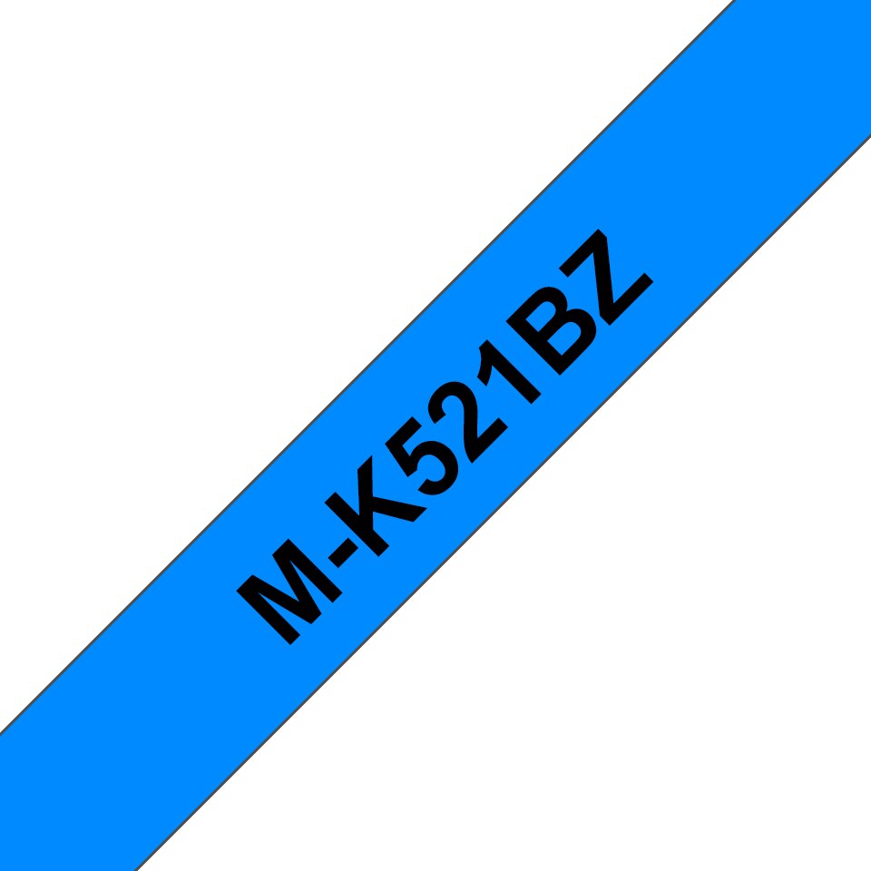 EAN 4977766625074 - Brother M-K521B cinta para impresora de etiquetas Negro sobre azul imagen 1