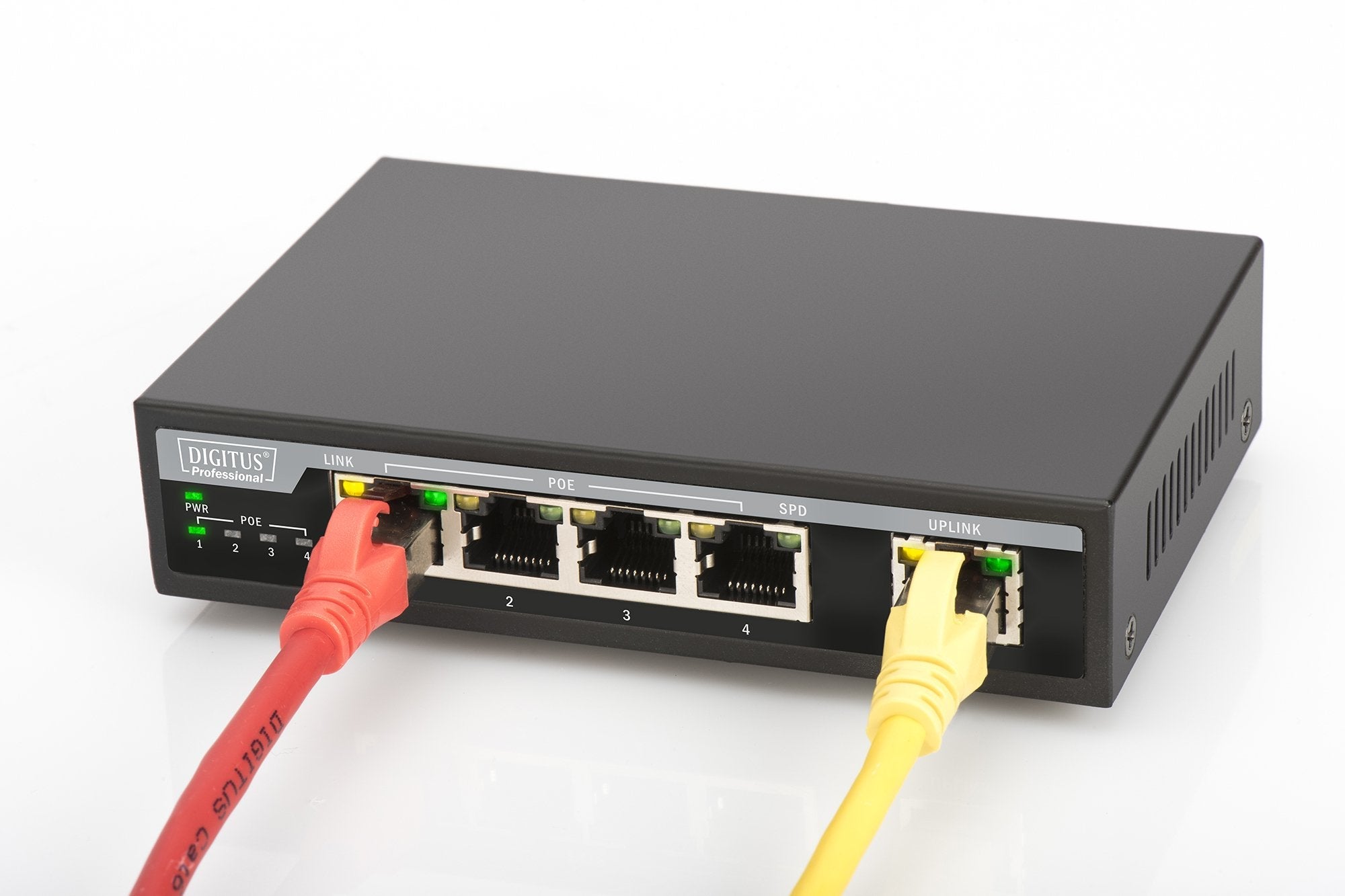 Switch 4 Ports Gigabit Poe, + 1 Uplink 62w (Sobremesa)