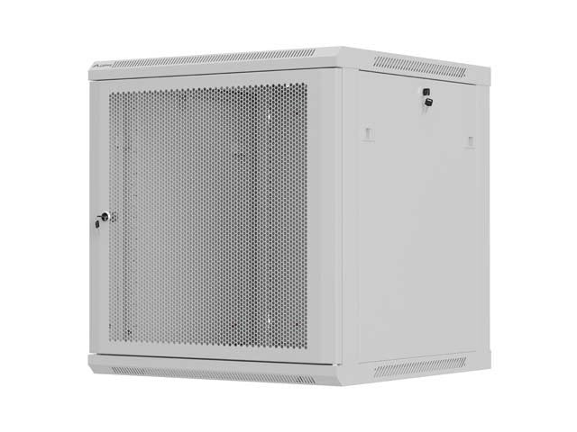 Lanberg Rack Cabinet 19in Wall-Mount 12u 600x600 Flat Pack With Perforated Door Grey