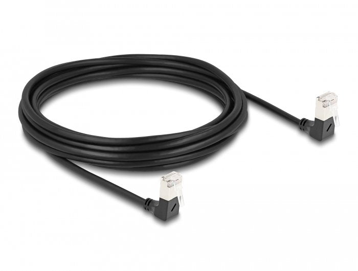 Delock Cable De Red Rj45 Cat.6a S/Ftp Slim 90° Unten / Unten Angular 5 M