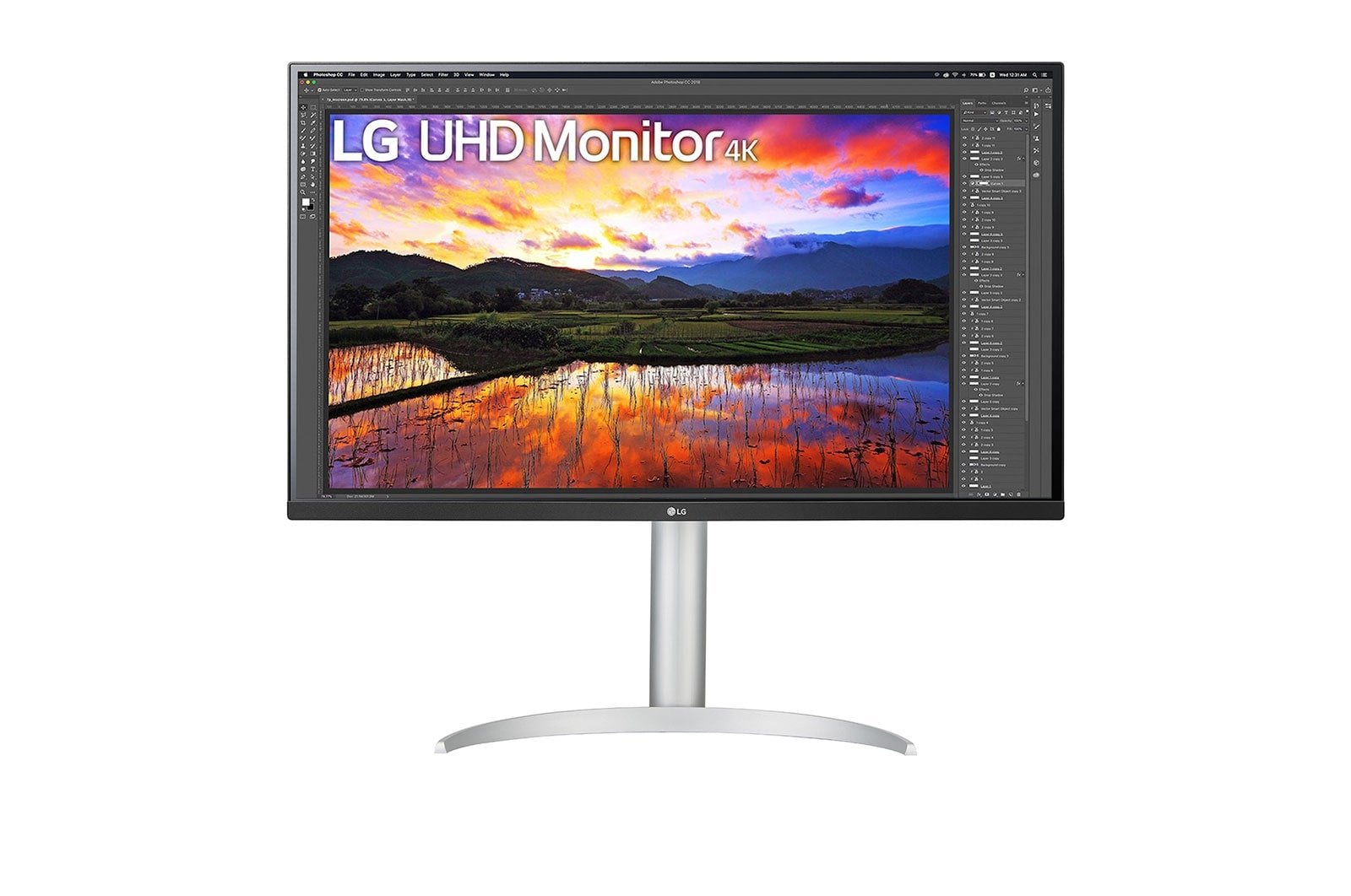 Monitor Lg 32" 32up55np-W Ultra Hd 4k 2x 4ms 16:9 Ips Hdmi Dp Usb-C Speaker 4k Uhd Negro Blanco
