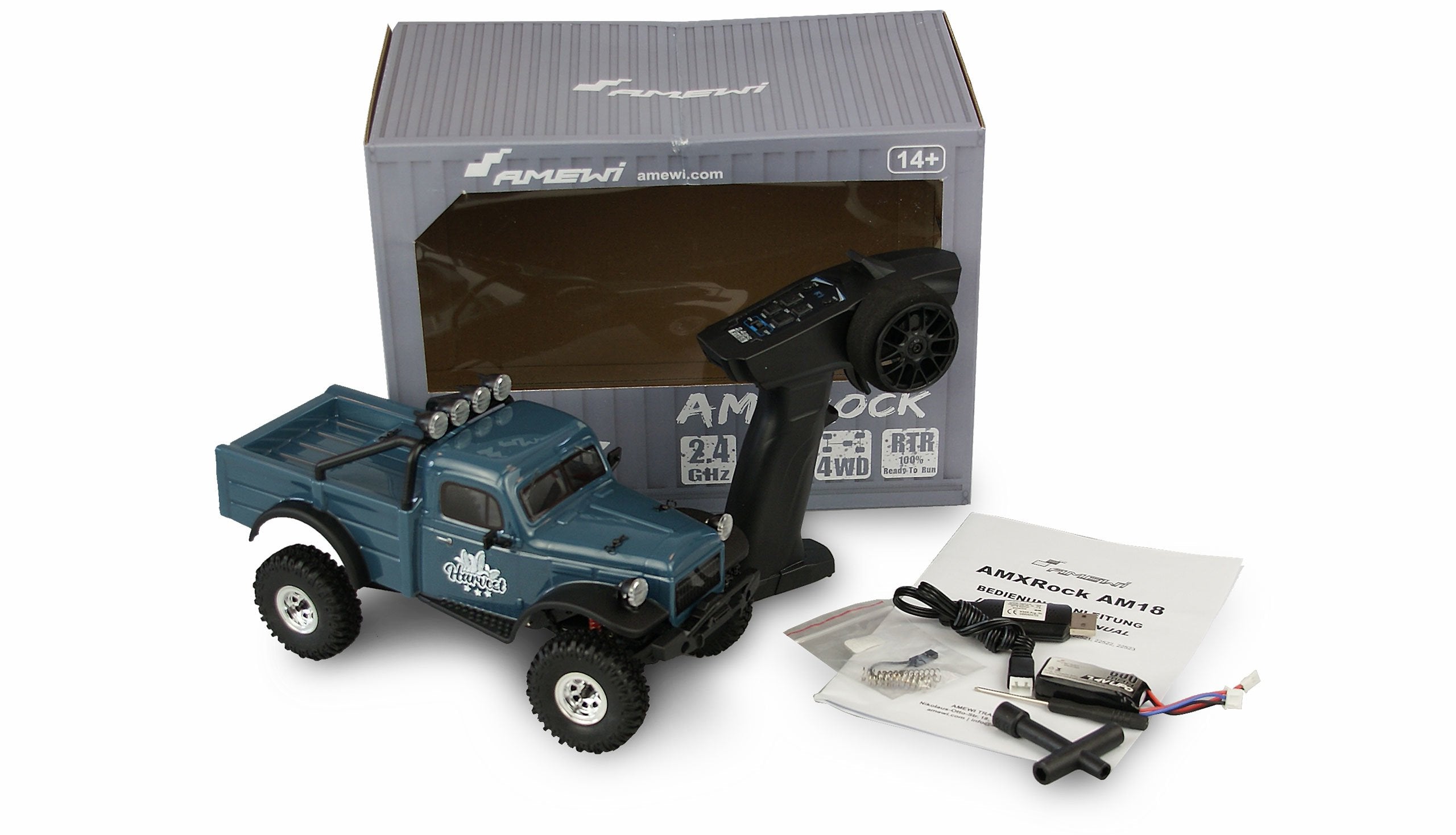 EAN 4260677953832 - Amewi AMXRock AM18 Harvest modelo controlado por radio Camión oruga Motor eléctrico 1:18 imagen 2