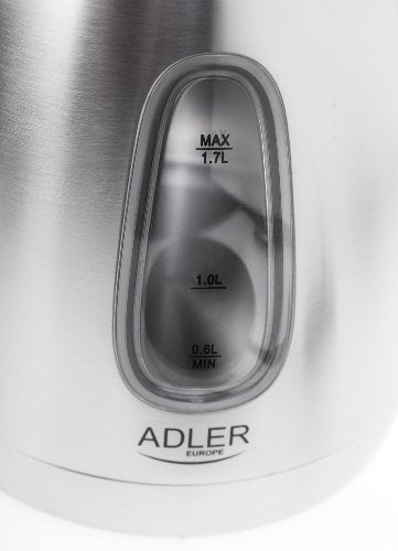 EAN 5908256832602 - Adler AD1223 tetera eléctrica 1,7 L 2000 W Negro, Acero inoxidable imagen 6