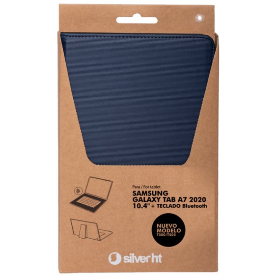Funda Tablet Samsung Tab A7 Silver Ht Azul+Tec
