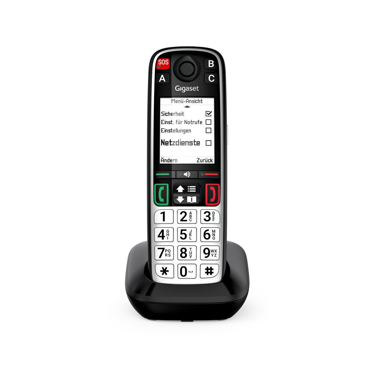 Gigaset Easy 500 Dect-Ladebasis Con 1 X Handset (Sos / Ls Life Style) - Negro