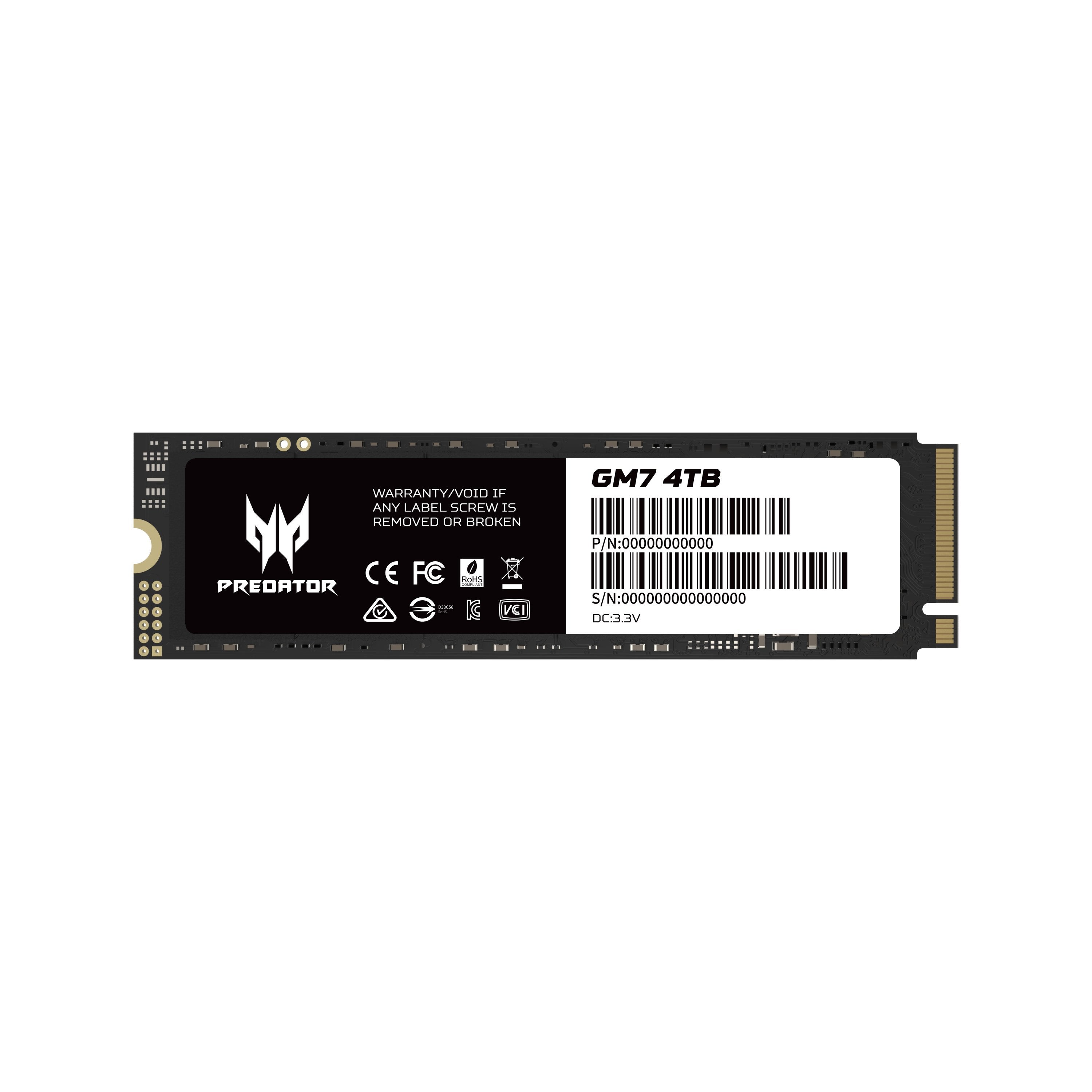 EAN 6955914619142 - Predator GM7-4TB M.2 PCI Express 4.0 NVMe imagen 1