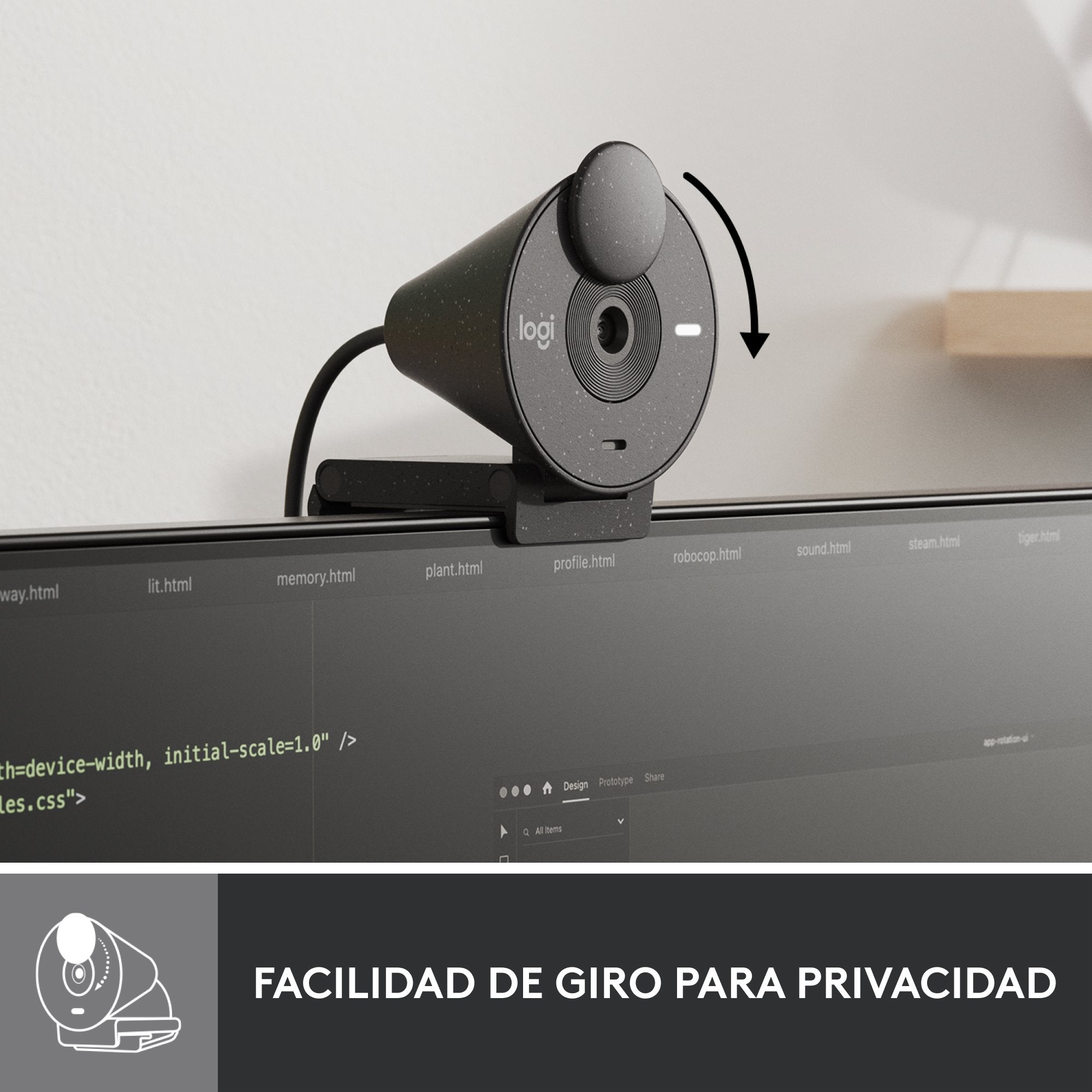 EAN 5099206104938 - Logitech 960-001436 cámara web 2 MP 1920 x 1080 Pixeles USB Grafito imagen 10