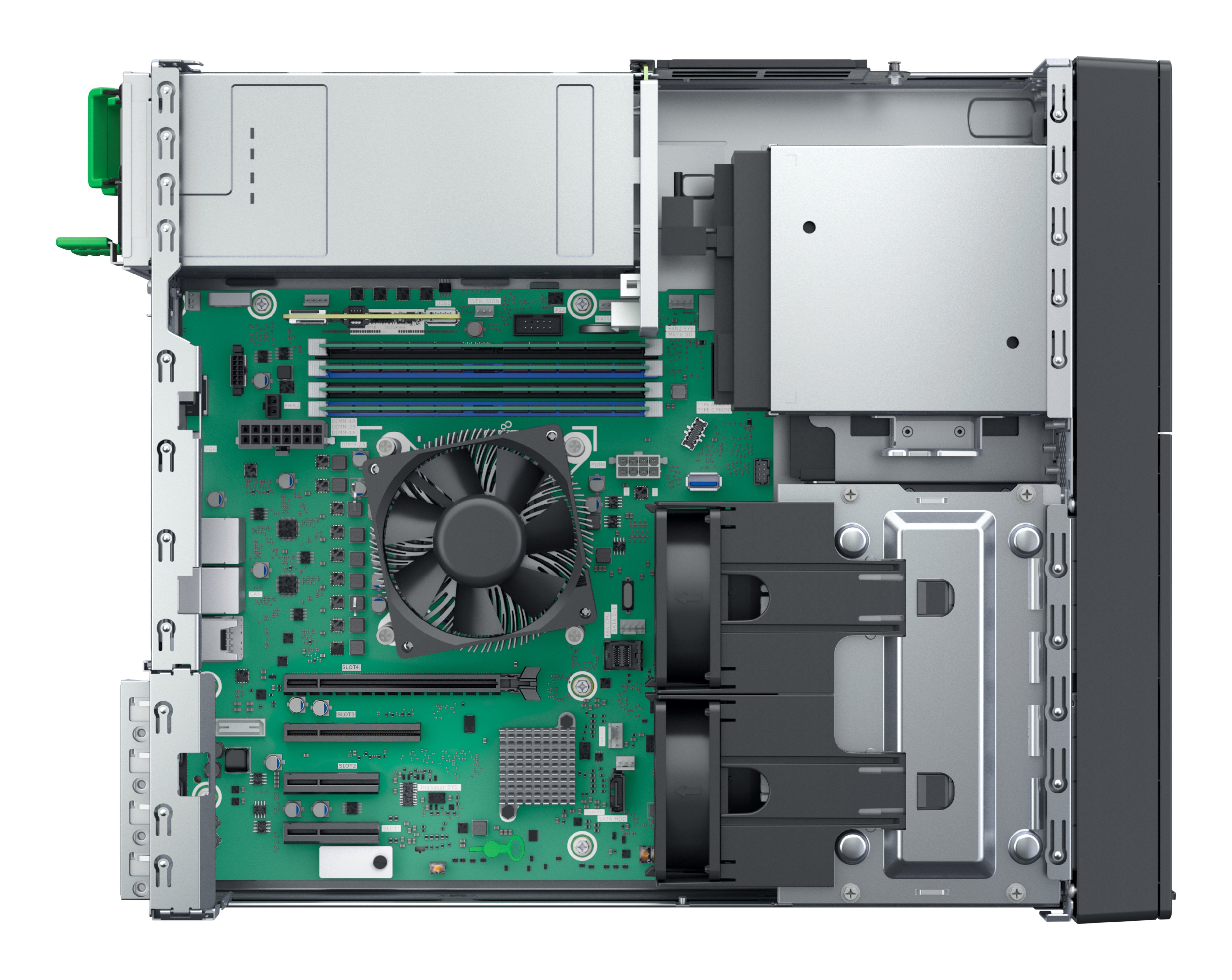 Fujitsu Primergy Tx1320 M6 Intel Xeon 6369p 8c 16t 3.30 Ghz 1x32gb Ddr5-4800 4x2.5" 2x1gb + 1gb Irmc Adv. Tpm 2.0 1x500w Rps